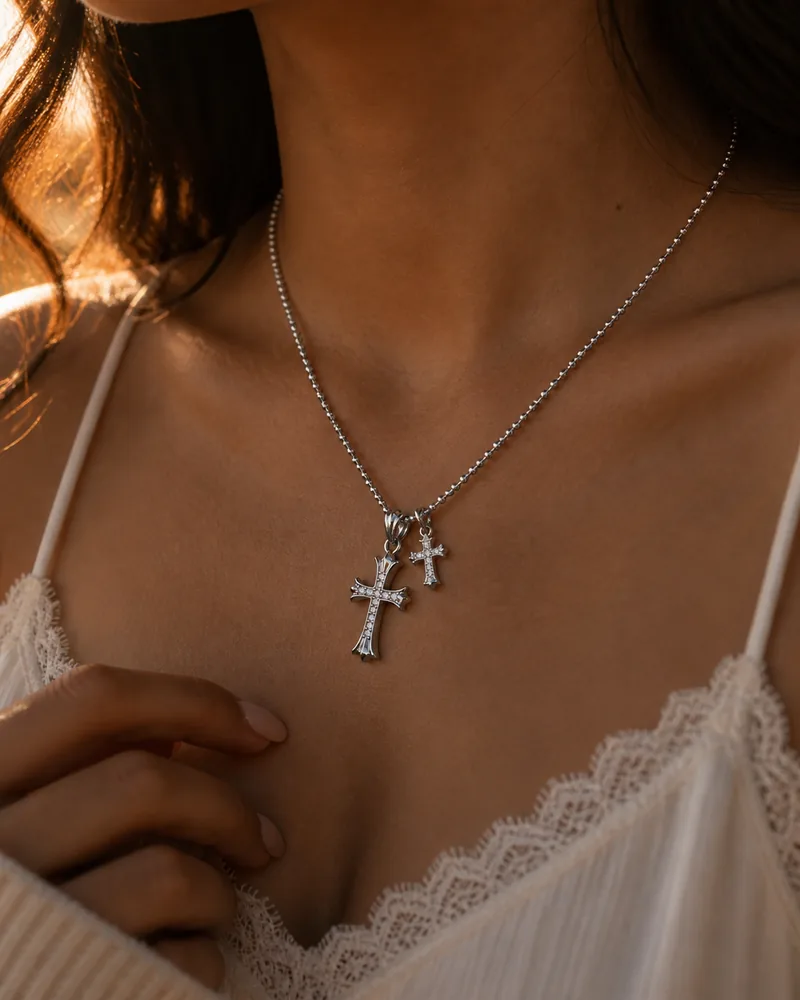 Dual Cross Pendants — view 3