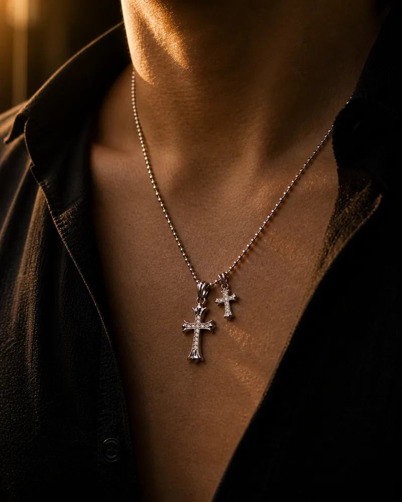 Dual Cross Pendants — view 4