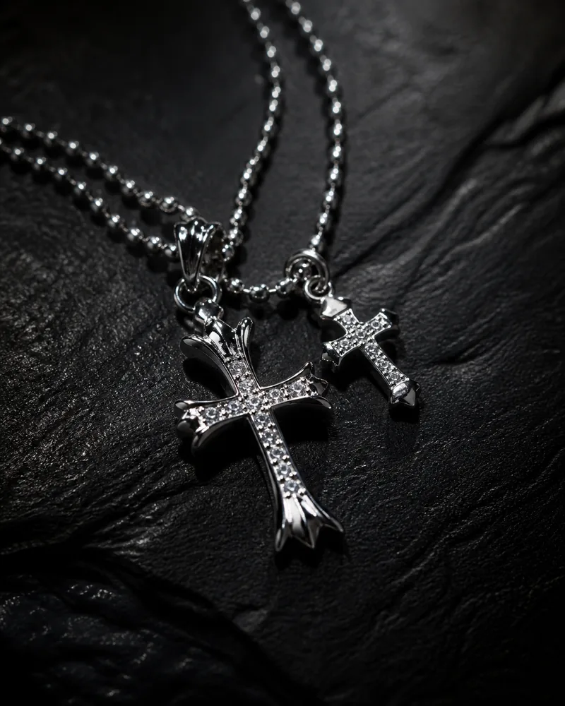 Dual Cross Pendants — view 1