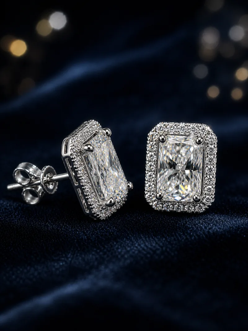 Halo Stud Earrings — view 2