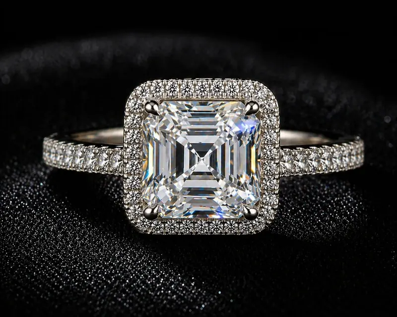 Moissanite Cubic Ring — view 1